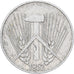 République démocratique d'Allemagne, Pfennig, 1952, Muldenhütten, Aluminium