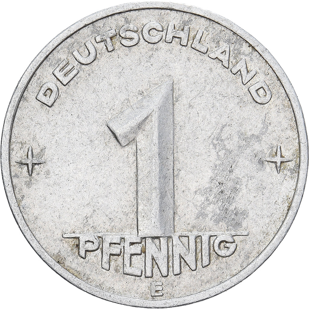 République démocratique d'Allemagne, Pfennig, 1952, Muldenhütten, Aluminium