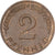Federal Republic of Germany, 2 Pfennig, 1961, Stuttgart, Bronze, EF(40-45)