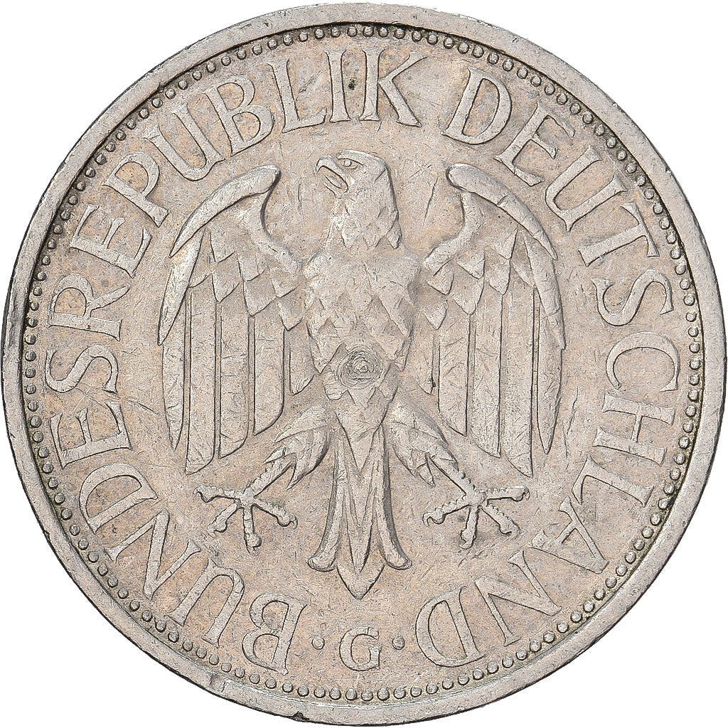 Niemcy - RFN, Mark, 1972, Karlsruhe, Miedź-Nikiel, EF(40-45), KM:110