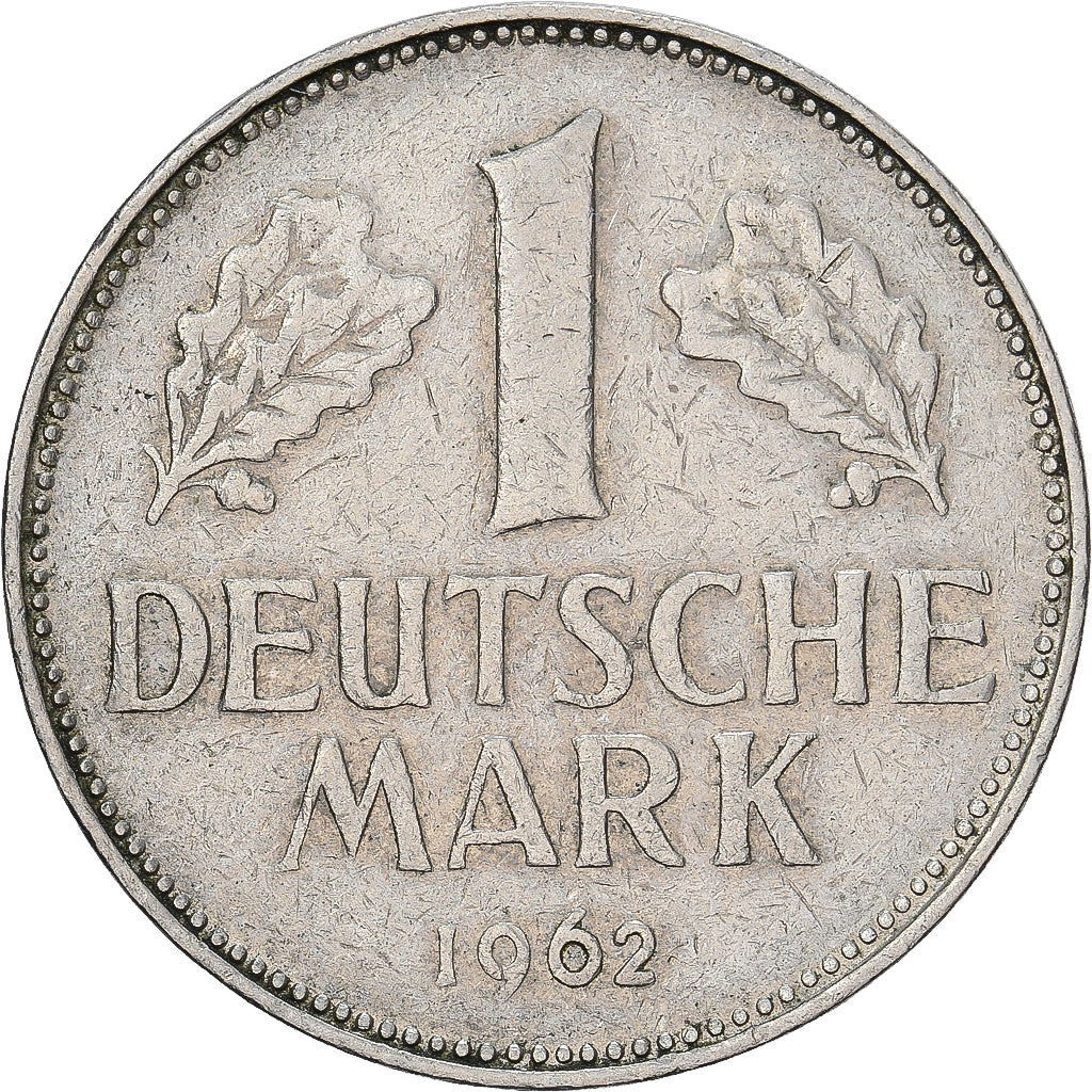 Niemcy - RFN, Mark, 1962, Karlsruhe, Miedź-Nikiel, EF(40-45), KM:110