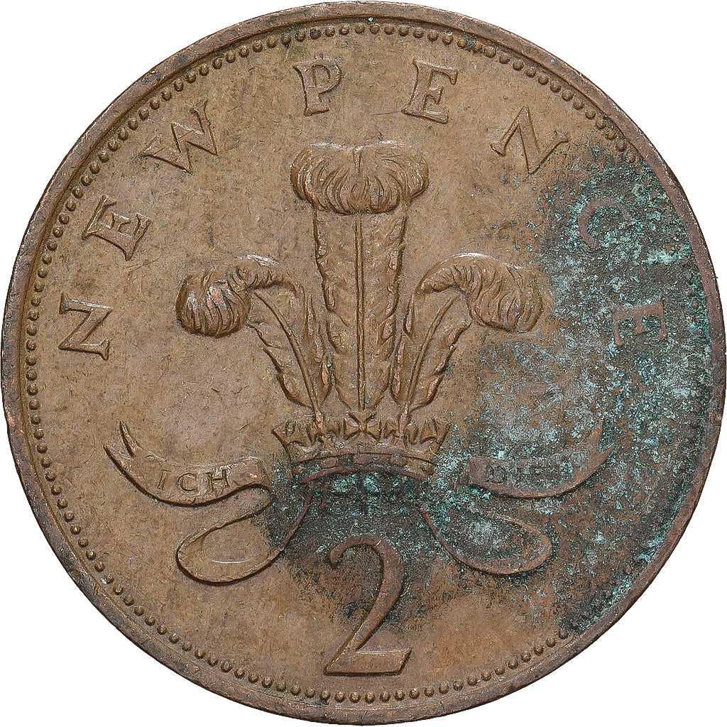 Gran Bretagna, Elizabeth II, 2 New Pence, 1979, Bronzo, BB, KM:916