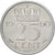 Países Baixos, Juliana, 25 Cents, 1960, Níquel, AU(55-58), KM:183