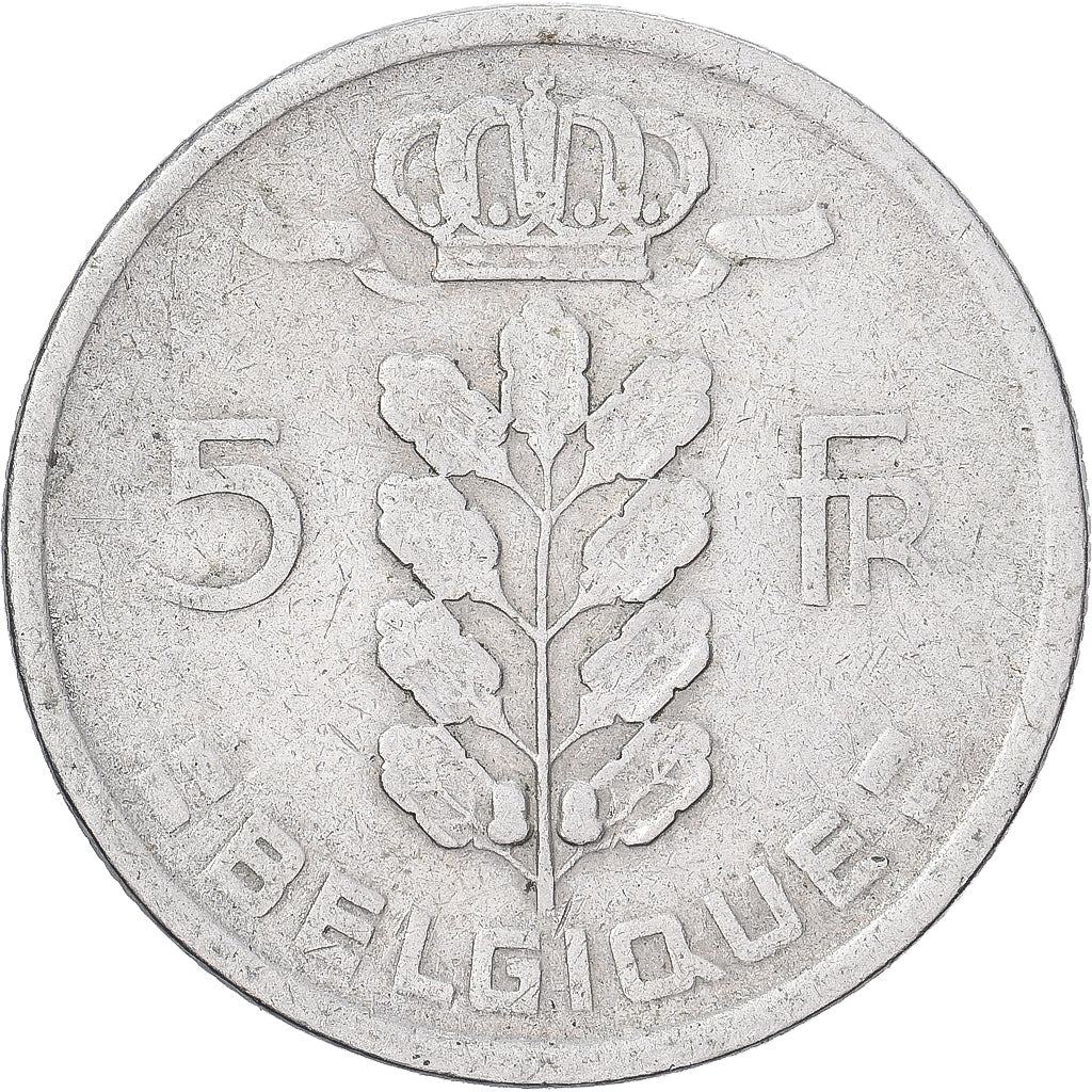 Belgium, 5 Francs, 5 Frank, 1949, Copper-nickel, VF(20-25), KM:134.1