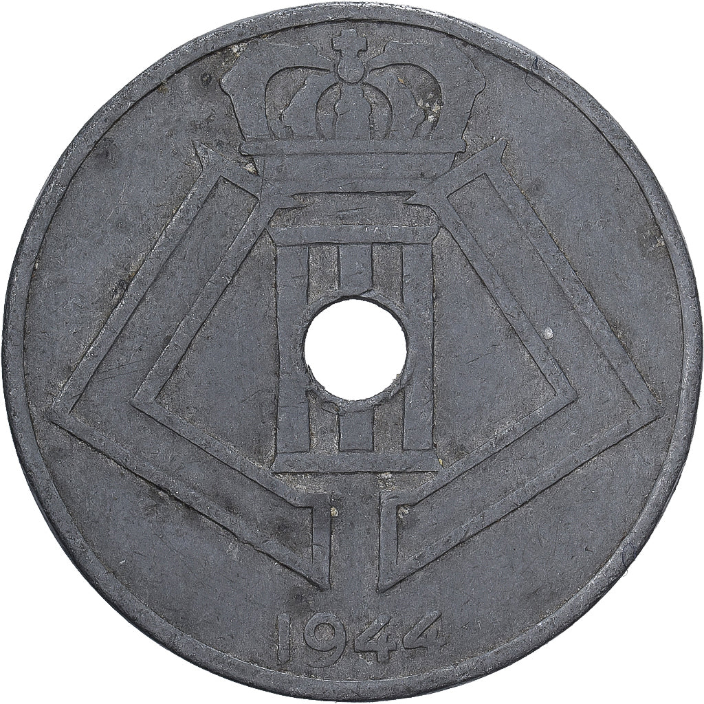 Belgien, 25 Centimes, 1944, Zinc, S+, KM:132