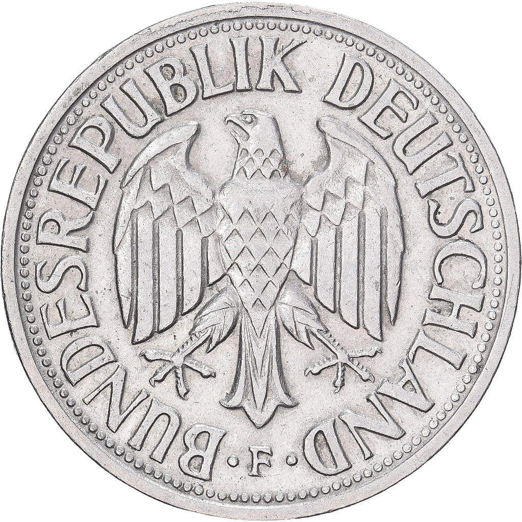 Niemcy - RFN, Mark, 1959, Stuttgart, Miedź-Nikiel, AU(50-53), KM:110