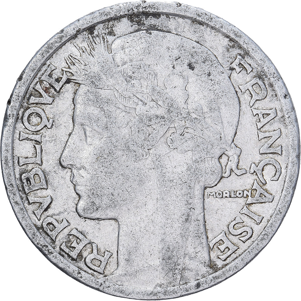 France, 2 Francs, Morlon, 1941, Paris, Aluminum, VF(30-35), KM:886a.1