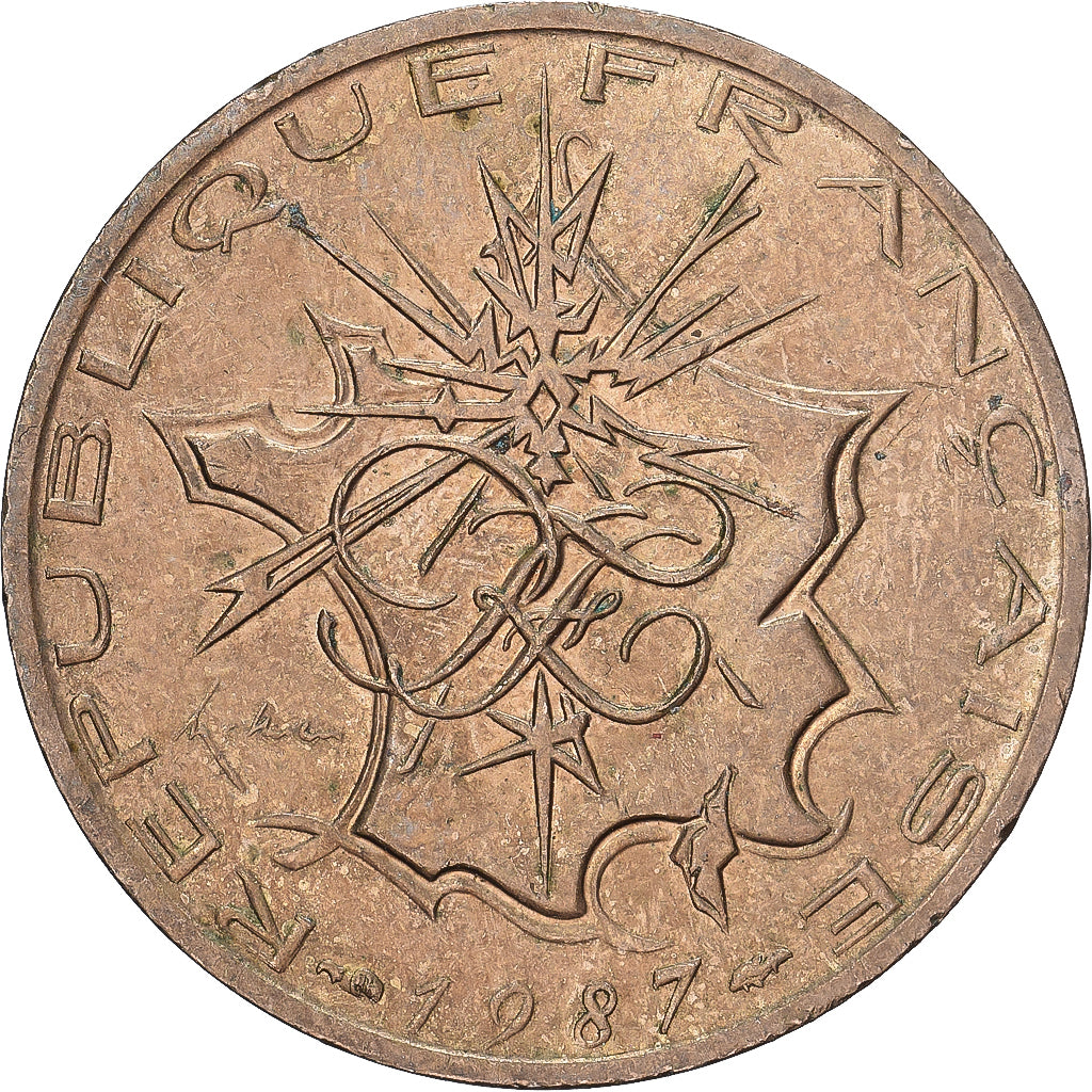 France, 10 Francs, Mathieu, 1987, Paris, Nickel-brass, AU(50-53), Gadoury:814