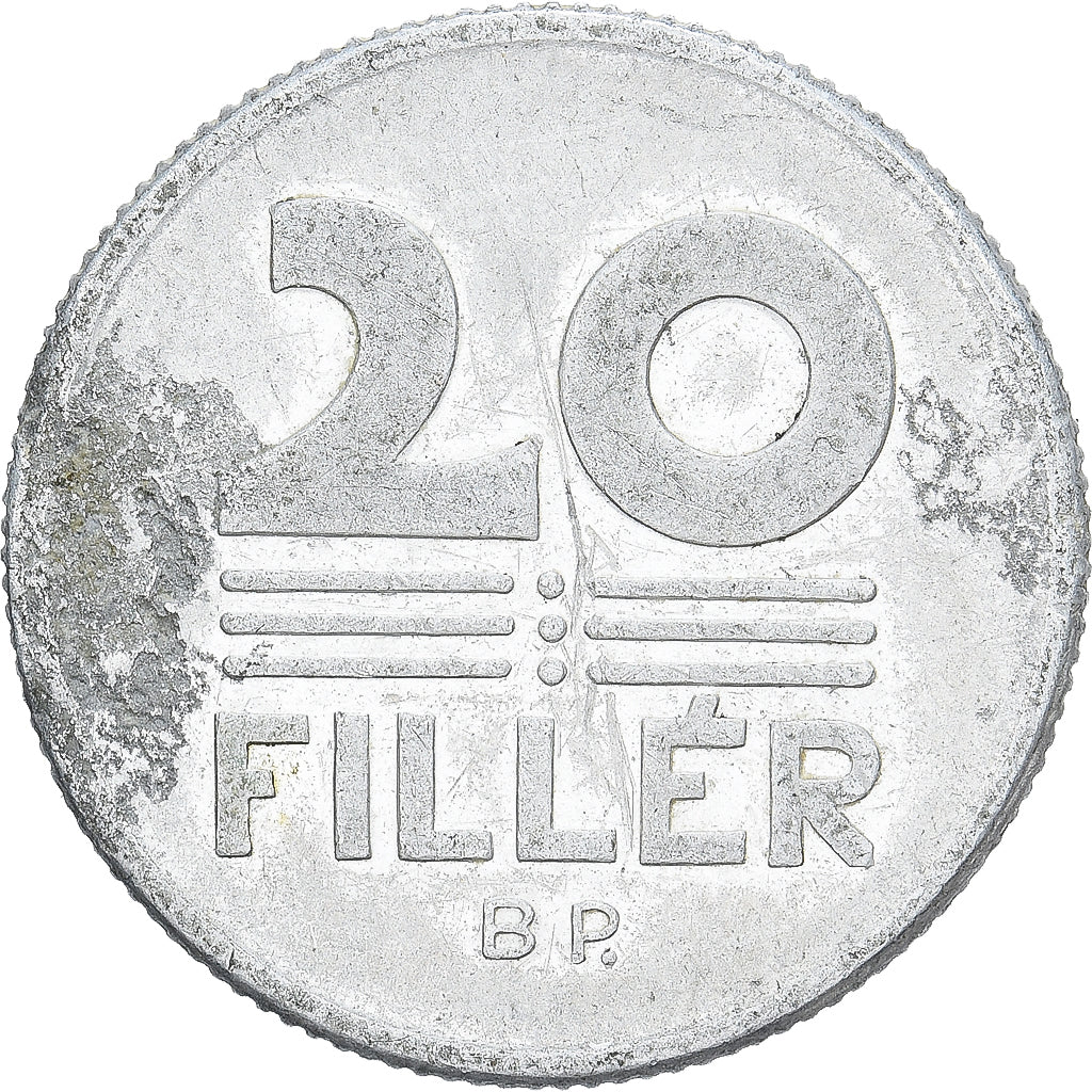 Ungheria, 20 Fillér, 1969, Budapest, Alluminio, BB, KM:573
