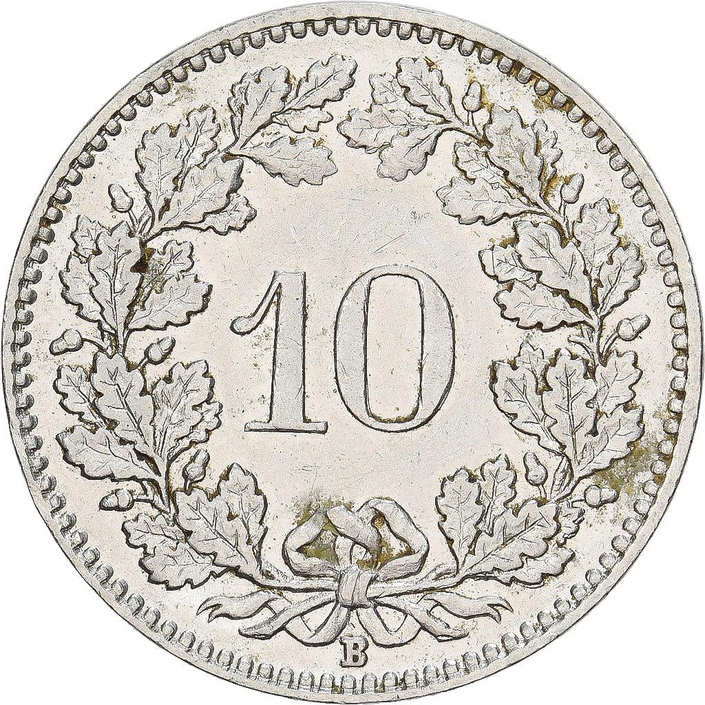 Suiza, 10 Rappen, 1938, Bern, Níquel, MBC+, KM:27b