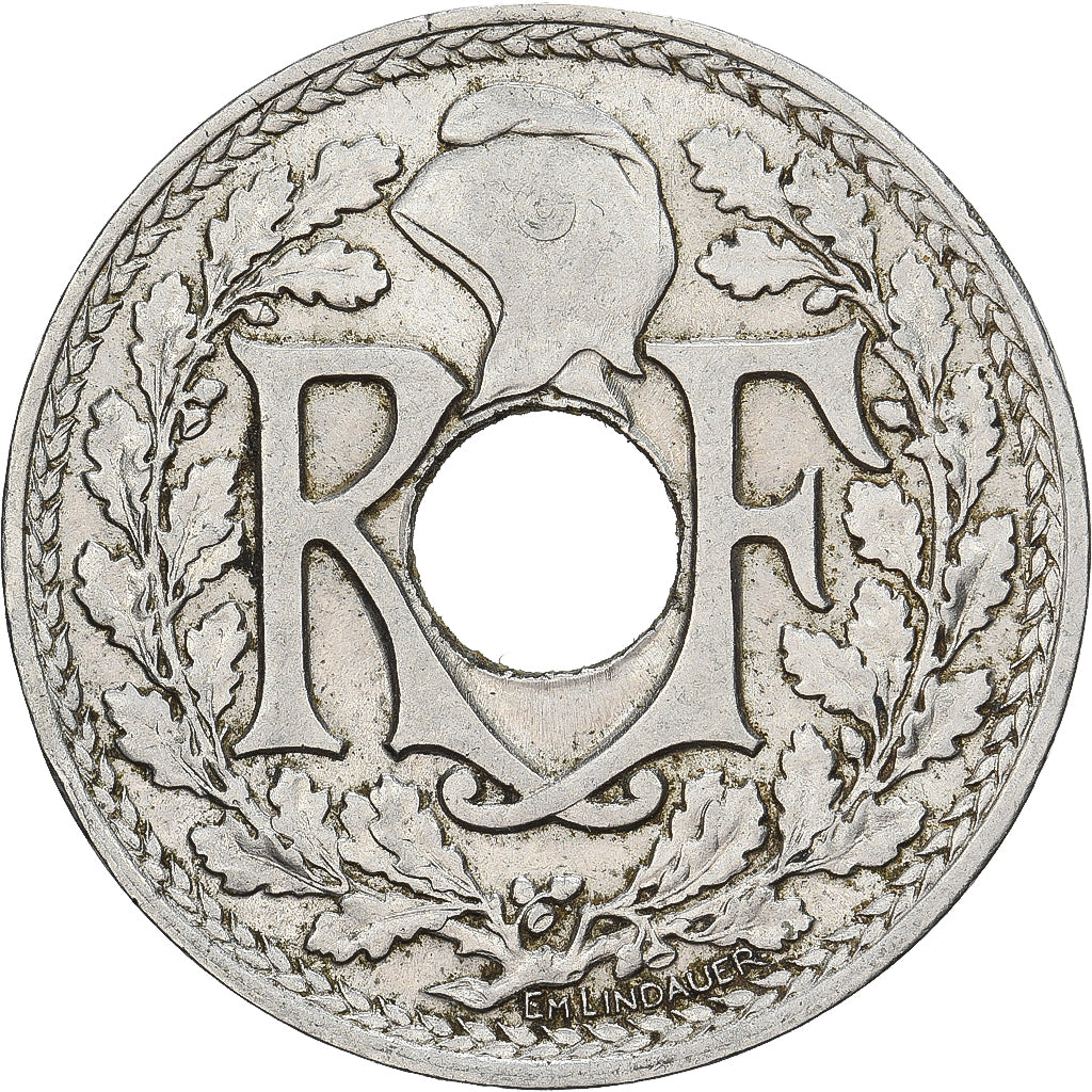 Frankrijk, 25 Centimes, Lindauer, 1914, Nickel, ZF, Gadoury:379, KM:867