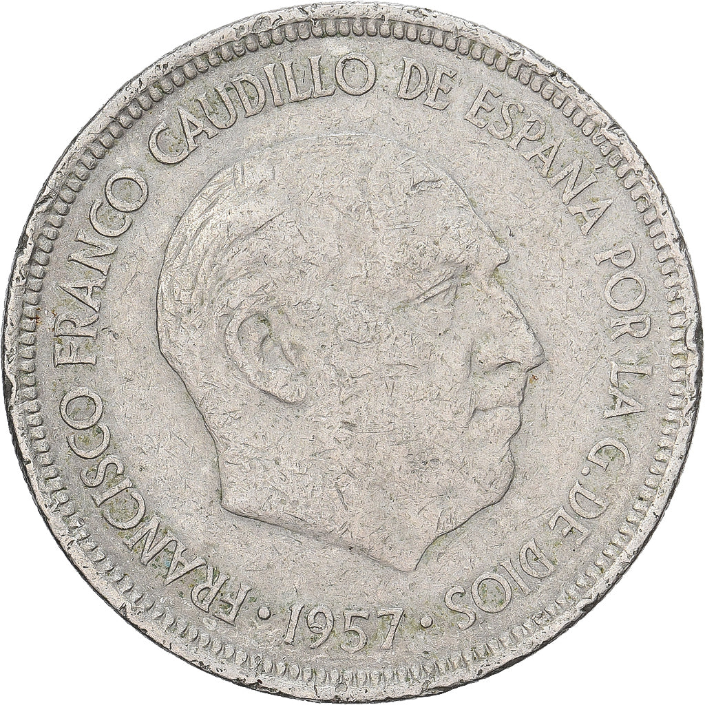 Espanha, Caudillo and regent, 5 Pesetas, 1971, Cobre-níquel, VF(30-35), KM:786