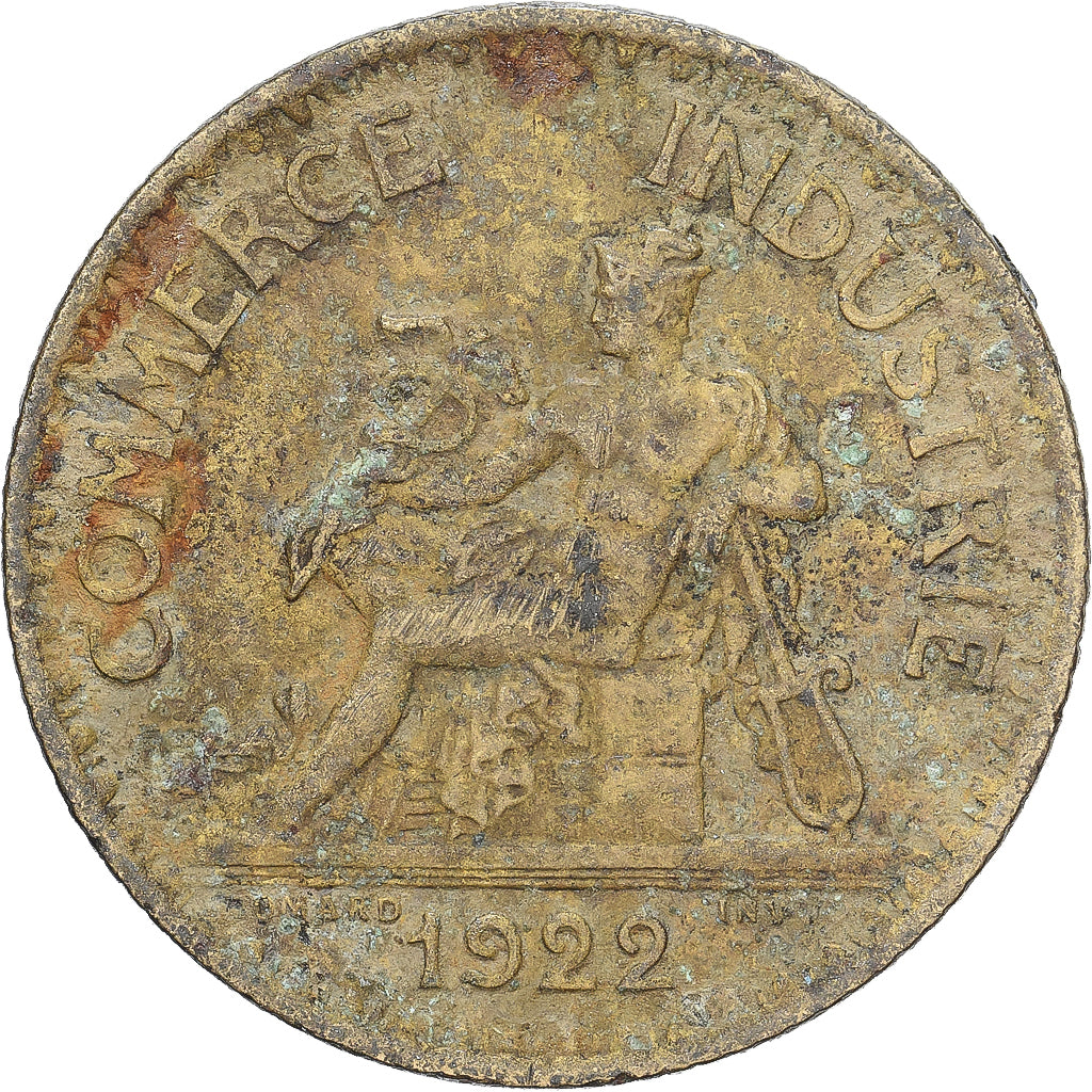 France, Chambre de commerce, Franc, 1922, Paris, TB, Bronze-Aluminium