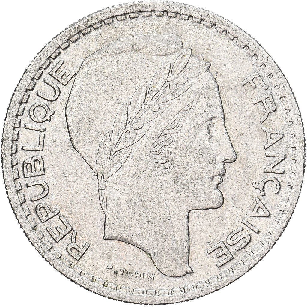 France, 10 Francs, 1948, Aluminum-Bronze, AU(50-53), Gadoury:811, KM:909.1