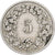 Suiza, 5 Rappen, 1919, Bern, Cobre - níquel, BC+, KM:26