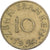 SARRE, 10 Franken, 1954, Paris, Aluminio - bronce, MBC, KM:1