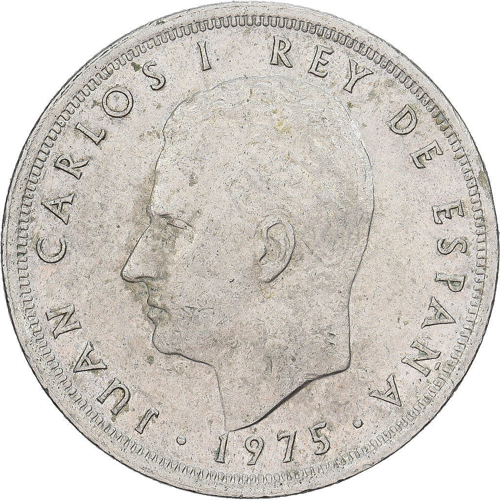 España, Juan Carlos I, 5 Pesetas, 1979, Cobre - níquel, MBC, KM:807