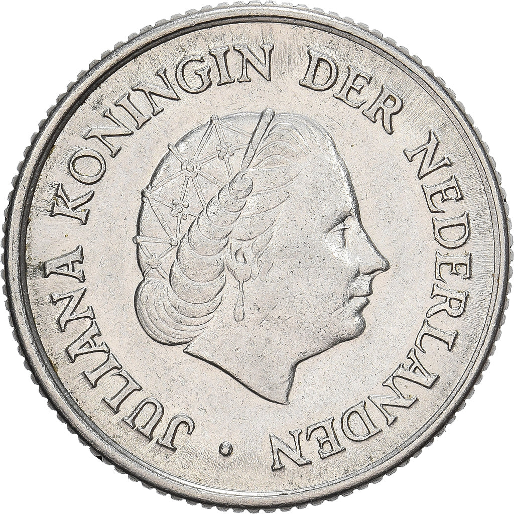 Paesi Bassi, Juliana, 25 Cents, 1958, Nichel, SPL-, KM:183