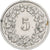 Suiza, 5 Rappen, 1954, Bern, Cobre - níquel, MBC+, KM:26