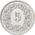 Suiza, 5 Rappen, 1957, Bern, Cobre - níquel, EBC, KM:26