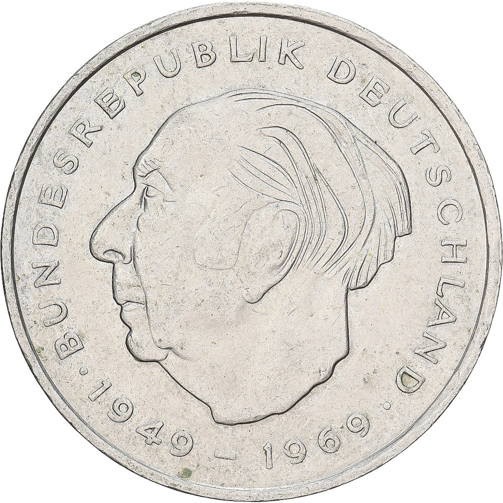 Niemcy - RFN, 2 Mark, 1973, Hambourg, Miedź-Nikiel niklowany, AU(50-53), KM:124