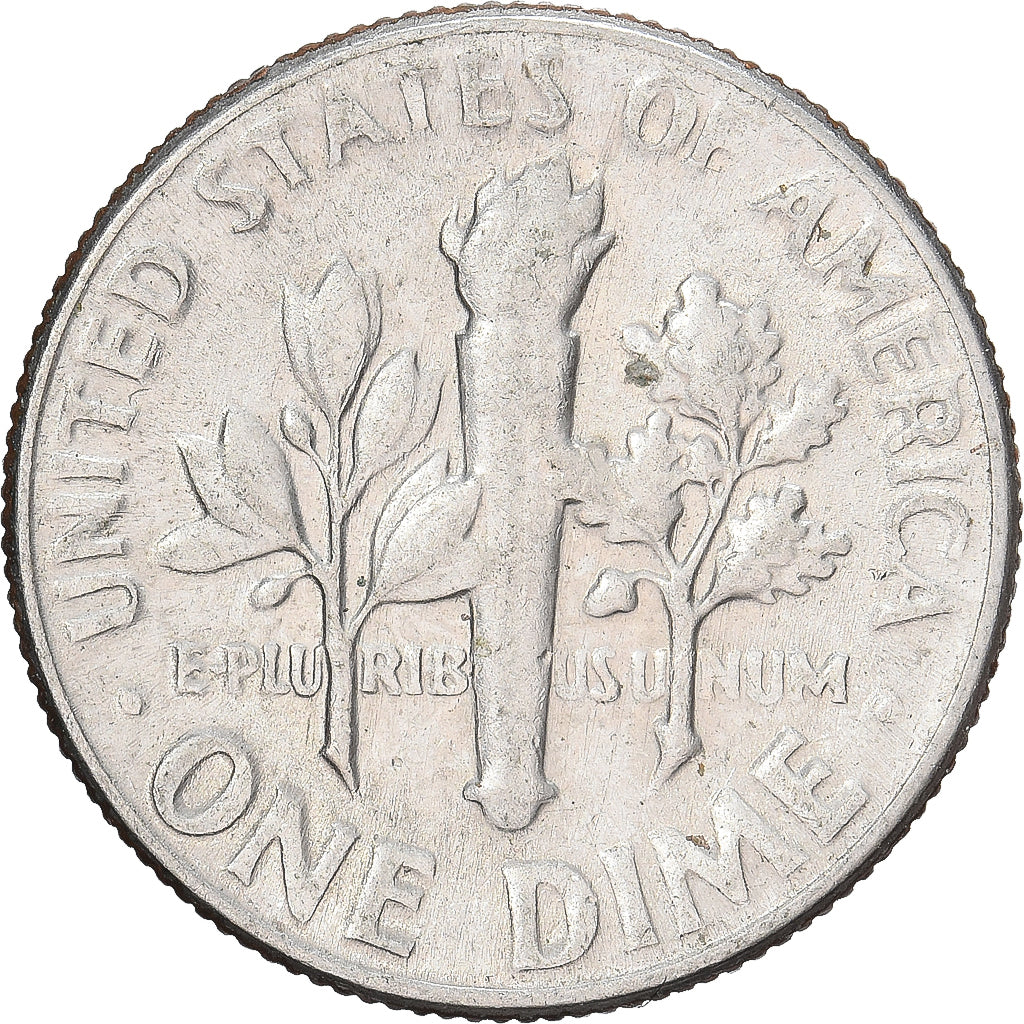 United States, Dime, Roosevelt Dime, 1966, U.S. Mint, Copper-Nickel Clad Copper