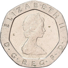 Great Britain, Elizabeth II, 20 Pence, 1982, Copper-nickel, AU(55-58), KM:931