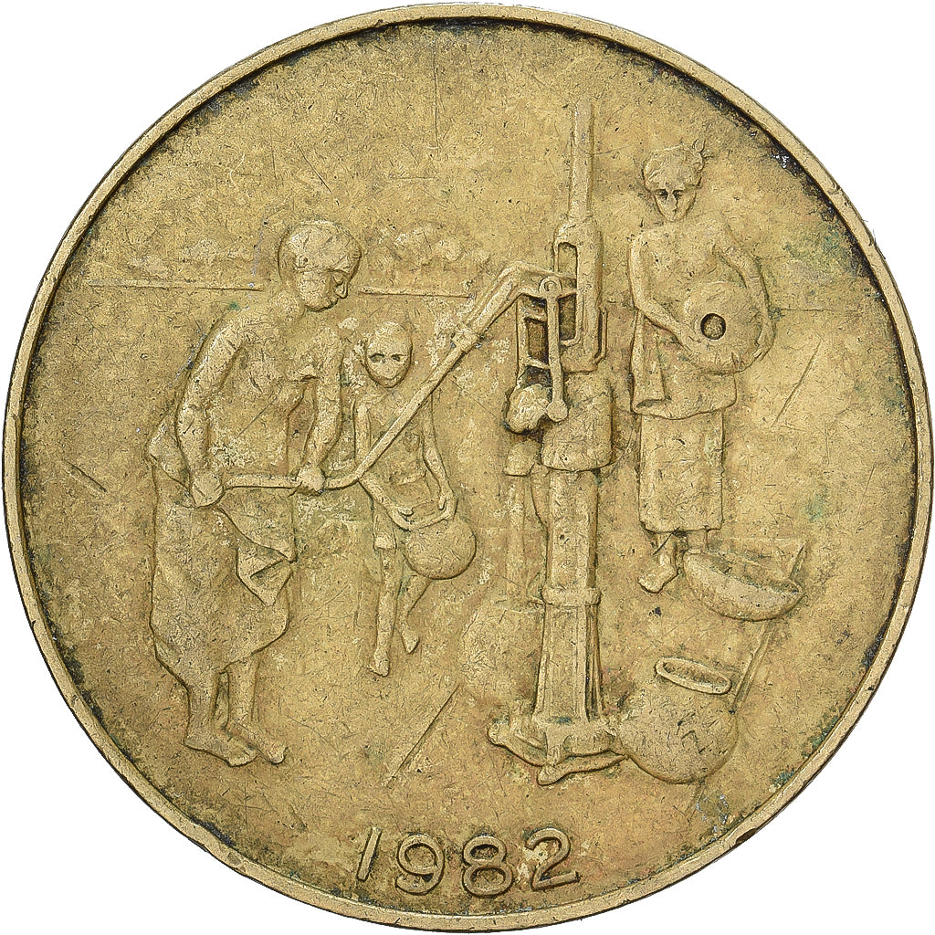 West Afrikaanse Staten, 10 Francs, 1982, Aluminum-Bronze, ZF