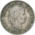 Suiza, 20 Rappen, 1943, Bern, Cobre - níquel, BC+, KM:29a