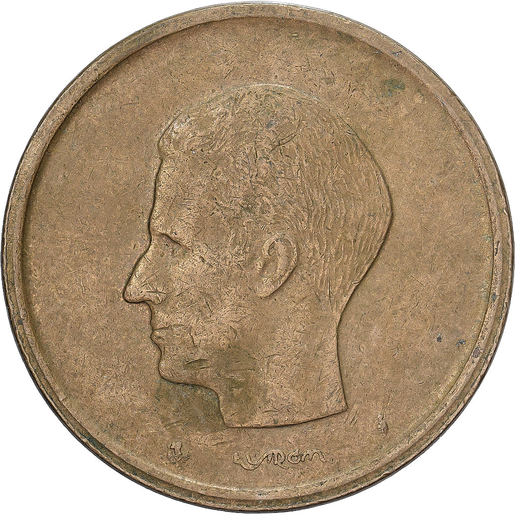Belgia, 20 Francs, 20 Frank, 1981, Nikiel-Brąz, EF(40-45), KM:160