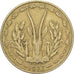 West African States, 5 Francs, 1977, Aluminum-Nickel-Bronze, VF(30-35), KM:2a