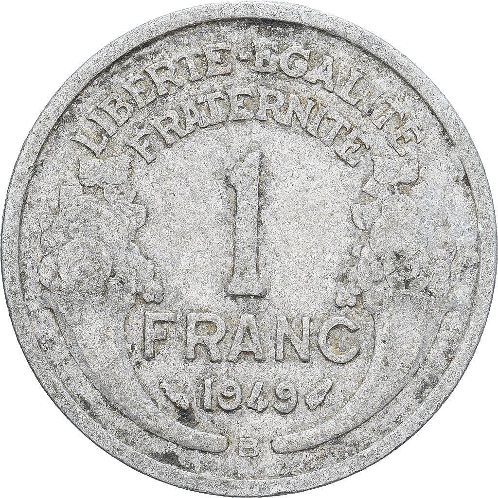 France, Franc, Morlon, 1949, Beaumont - Le Roger, Aluminum, VF(20-25)