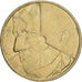 Belgia, 5 Francs, 5 Frank, 1986, Mosiądz lub aluminium-Brąz, AU(50-53), KM:164