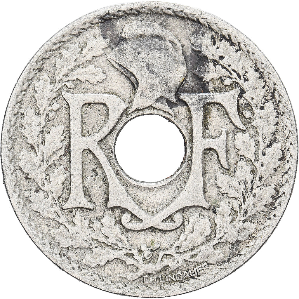 France, 25 Centimes, Lindauer, 1921, Copper-nickel, VF(30-35), Gadoury:380
