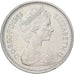 Gran Bretaña, Elizabeth II, 5 New Pence, 1969, Cobre - níquel, MBC+, KM:911