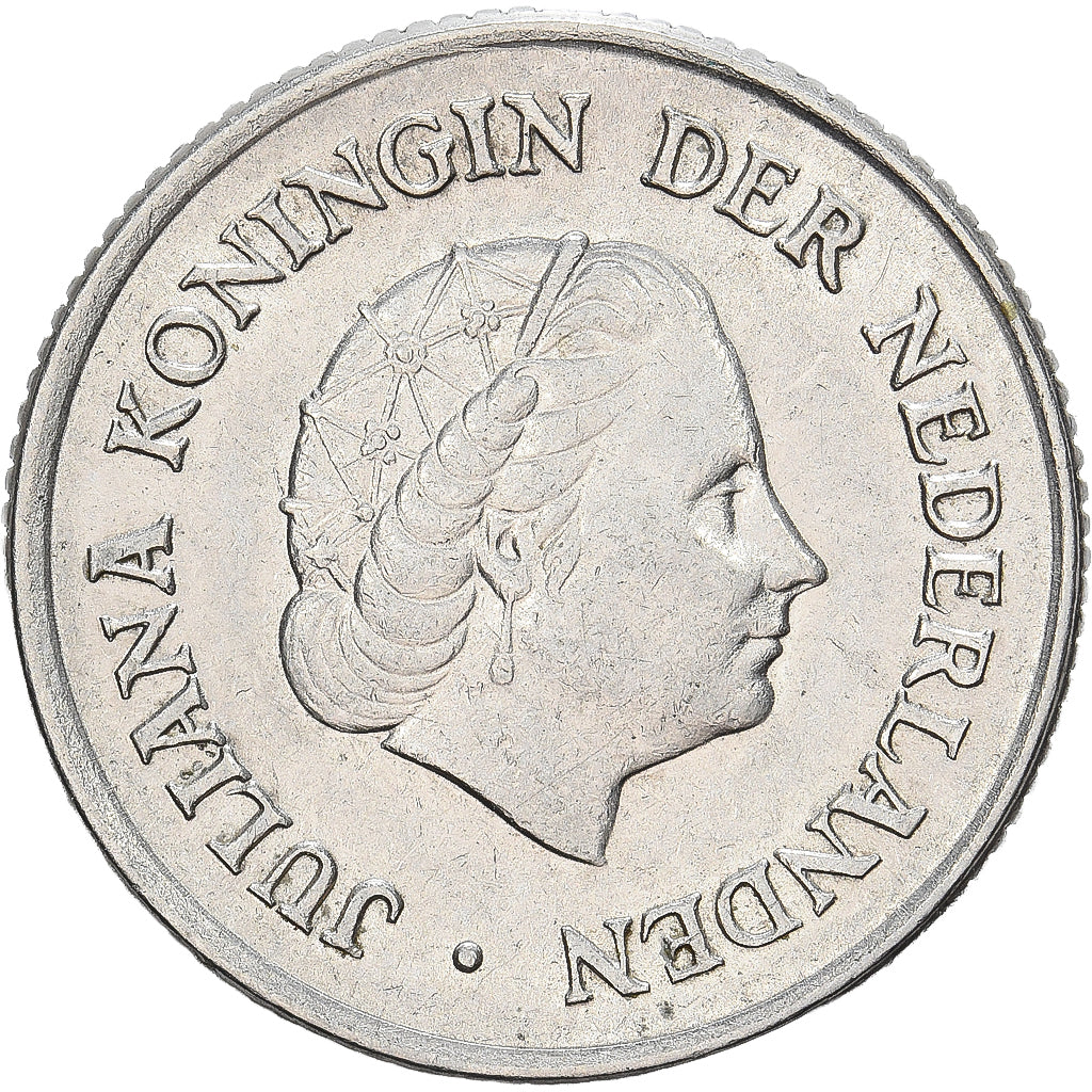 Paesi Bassi, Juliana, 25 Cents, 1951, Nichel, SPL-, KM:183