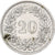 Suiza, 20 Rappen, 1975, Bern, Cobre - níquel, MBC+, KM:29a