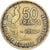Francia, 50 Francs, Guiraud, 1954, Paris, Alluminio-bronzo, MB+, Le Franc:F.425