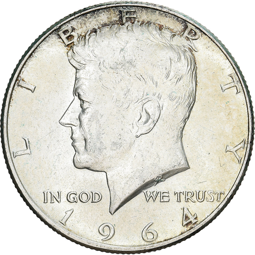 Verenigde Staten, Half Dollar, Kennedy, 1964, Philadelphia, Zilver, PR