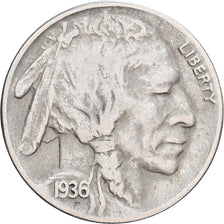 United States, 5 Cents, Buffalo Nickel, 1936, San Francisco, Copper-nickel