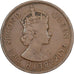 Chipre, Elizabeth II, 5 Mils, 1955, London, Bronce, BC+, KM:34