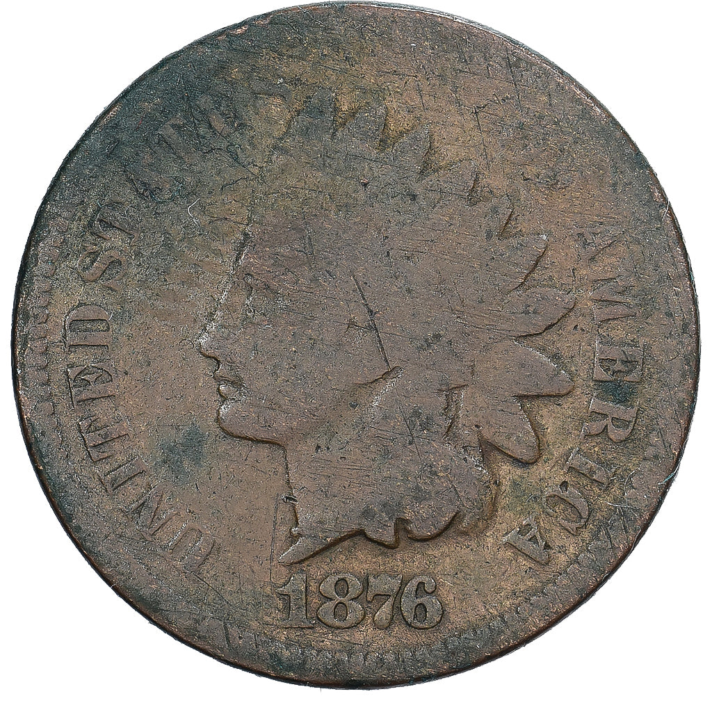 Vereinigte Staaten, Cent, Indian Head Cent, 1876, Philadelphia, Bronze, SGE+