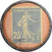 Francia, MIROITERIE LILLE, 25 Centimes, Timbre-Monnaie, MBC, Aluminio