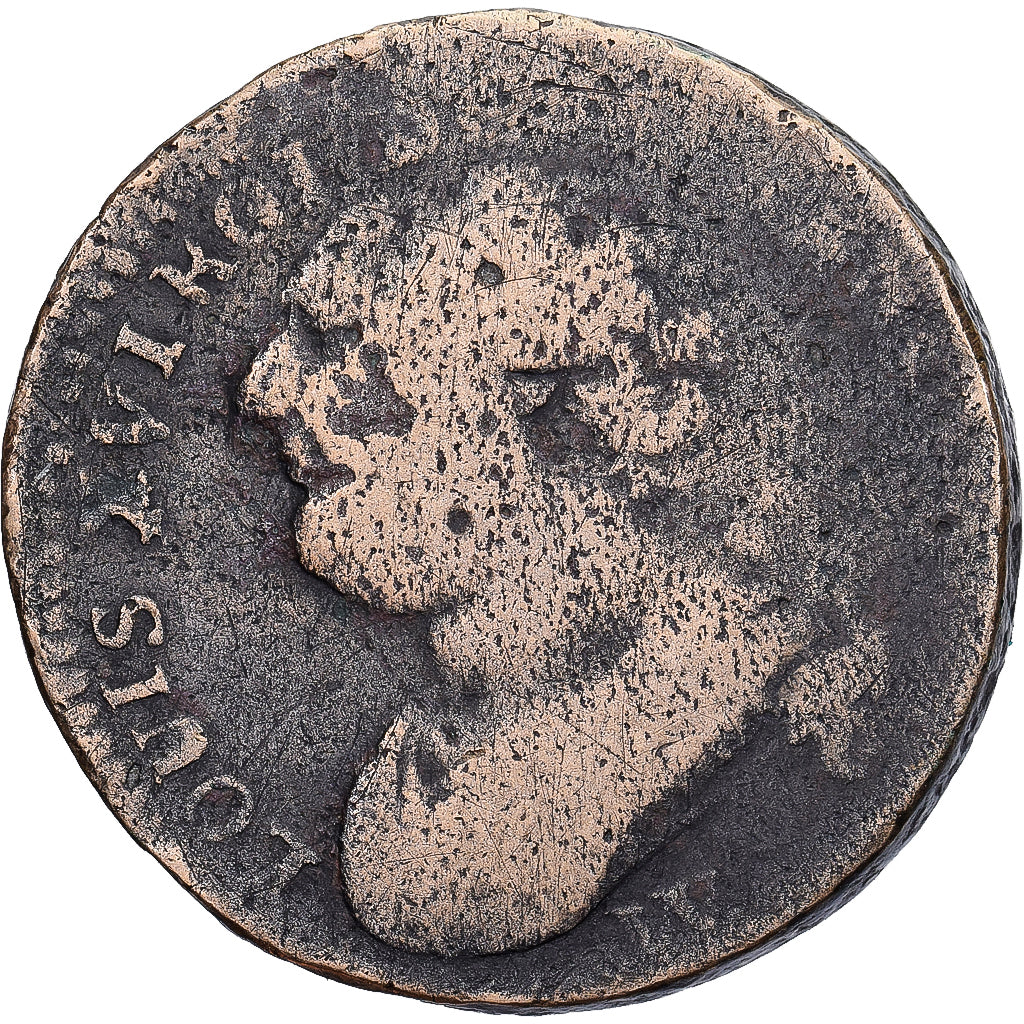 Frankrijk, 12 Deniers, 12 deniers françois, 1792, Lille, Bronzen, ZG