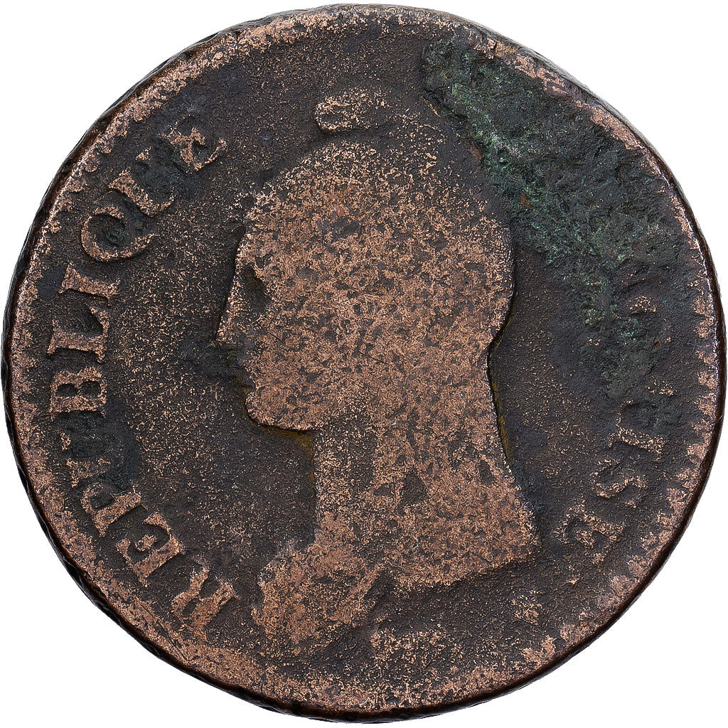 Francia, Decime, Dupré, AN 7, Paris, Rame, B, Gadoury:187