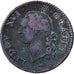 France, Louis XVI, Sol, Sol ou sou, 1791, Paris, Copper, VF(20-25), Gadoury:350
