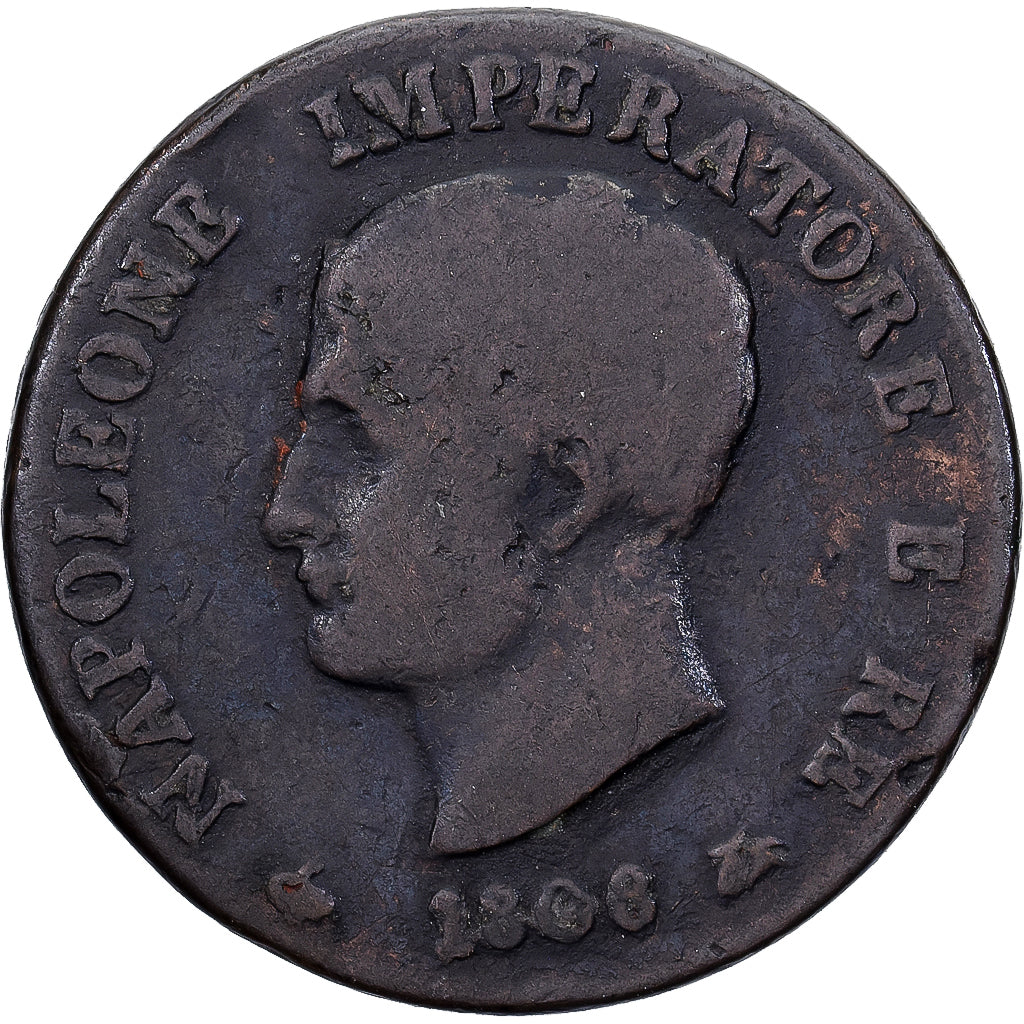 DEPARTAMENTY WŁOSKIE, KINGDOM OF NAPOLEON, Napoleon I, Soldo, 1808, Milan
