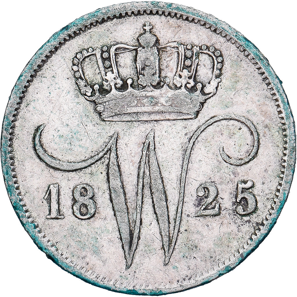 Holandia, William I, 10 Cents, 1825, Srebro, EF(40-45), KM:53