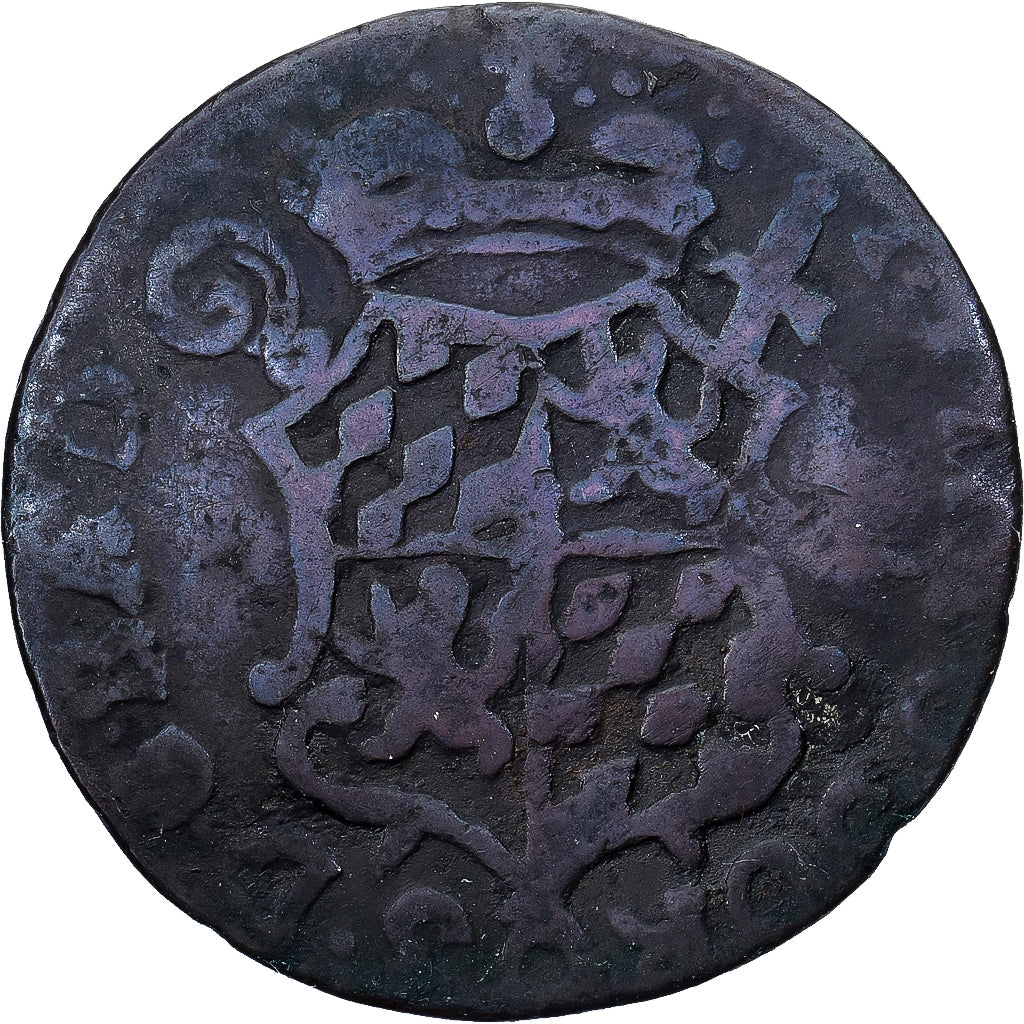 Prince-Bishopric of Liège, John Theodore, Liard, 1745, Liege, Copper