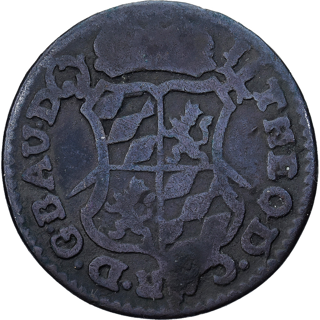 Principauté de Liège, John Theodore, Liard, 1750, Liege, Cuivre, TB, KM:155